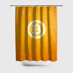 Шторка для ванной Bitcoin Orange