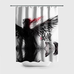 Шторка для душа Dead by April: Black angel, цвет: 3D-принт