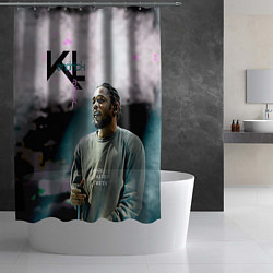 Шторка для душа KL: Kendrick Lamar, цвет: 3D-принт — фото 2