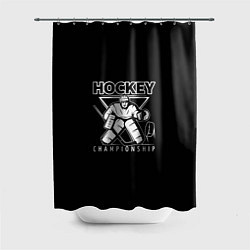 Шторка для душа Hockey Championship, цвет: 3D-принт
