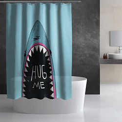 Шторка для душа Shark: Hug me, цвет: 3D-принт — фото 2