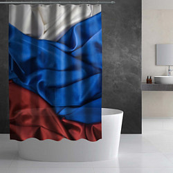 Шторка для душа Российский Триколор, цвет: 3D-принт — фото 2