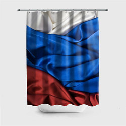 Шторка для душа Российский Триколор, цвет: 3D-принт