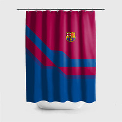 Шторка для душа Barcelona FC: Blue style, цвет: 3D-принт