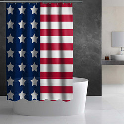 Шторка для душа USA Flag, цвет: 3D-принт — фото 2