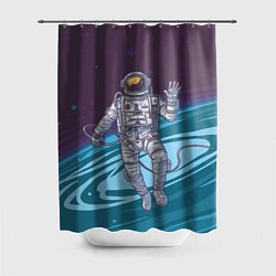 Шторка для ванной Привет из космоса