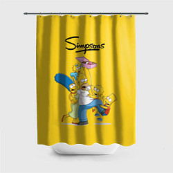 Шторка для душа Simpsons Family, цвет: 3D-принт