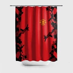 Шторка для душа FC Manchester United: Red Original, цвет: 3D-принт