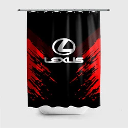Шторка для душа Lexus: Red Anger, цвет: 3D-принт
