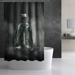Шторка для душа TFK Exhale, цвет: 3D-принт — фото 2