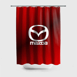 Шторка для душа Mazda: Red Carbon, цвет: 3D-принт