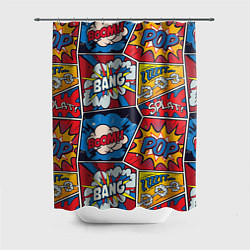 Шторка для ванной Pop art pattern