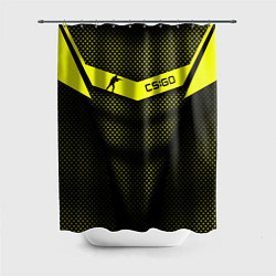 Шторка для ванной CS:GO Yellow Carbon