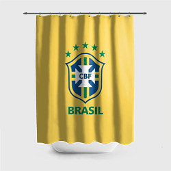 Шторка для душа Brazil Team, цвет: 3D-принт