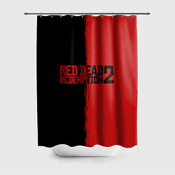 Шторка для душа RDD 2: Black & Red, цвет: 3D-принт