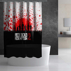 Шторка для душа RDR 2: Red Blood, цвет: 3D-принт — фото 2