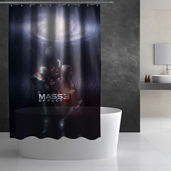 Шторка для душа Mass Effect 3, цвет: 3D-принт — фото 2