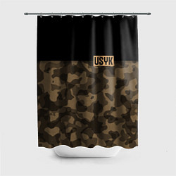 Шторка для душа USYK Camo, цвет: 3D-принт