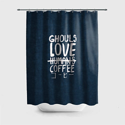 Шторка для ванной Ghouls Love Coffee