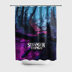 Шторка для душа Stranger Things: Wild Wood, цвет: 3D-принт
