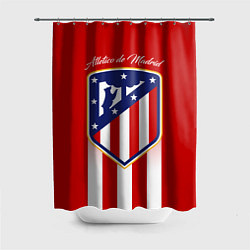 Шторка для душа ФК Атлетико Мадрид, цвет: 3D-принт