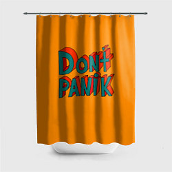 Шторка для душа Do not panic - 3D lettering, цвет: 3D-принт