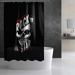 Шторка для душа Free soul rock star, цвет: 3D-принт — фото 2