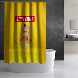 Шторка для душа Billie Eilish: MyBoi, цвет: 3D-принт — фото 2