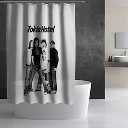 Шторка для душа Tokio Hotel pop rock band, цвет: 3D-принт — фото 2