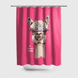 Шторка для душа Romantic - llama, цвет: 3D-принт