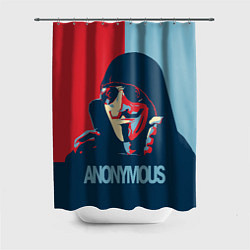 Шторка для ванной Anonymous поп арт мем