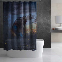 Шторка для душа Раст игра, цвет: 3D-принт — фото 2