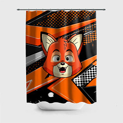 Шторка для душа Рыжая лисичка, цвет: 3D-принт