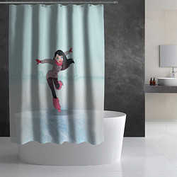 Шторка для душа Фигурное катание, цвет: 3D-принт — фото 2