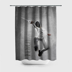 Шторка для душа Fencing, цвет: 3D-принт