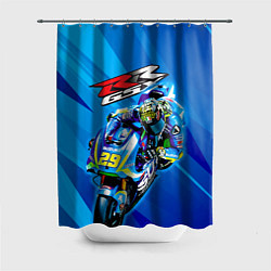 Шторка для душа Suzuki MotoGP, цвет: 3D-принт