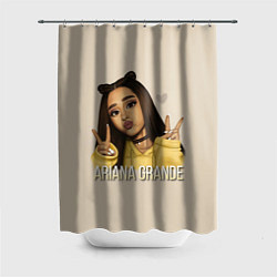 Шторка для душа Ariana Grande Ариана Гранде, цвет: 3D-принт