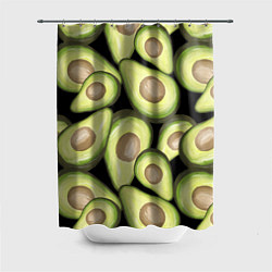Шторка для душа Avocado background, цвет: 3D-принт