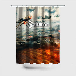 Шторка для душа Sabaton, цвет: 3D-принт