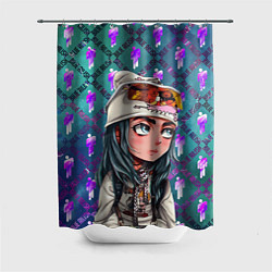 Шторка для душа BILLIE EILISH, цвет: 3D-принт