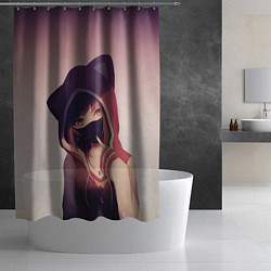Шторка для душа Аниме, цвет: 3D-принт — фото 2