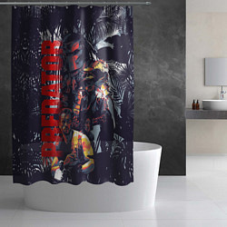 Шторка для душа Predator - jungle texture, цвет: 3D-принт — фото 2
