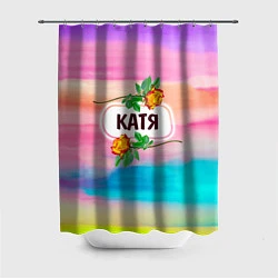 Шторка для душа Катя, цвет: 3D-принт
