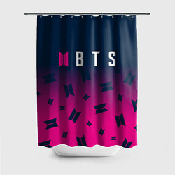 Шторка для душа BTS БТС, цвет: 3D-принт