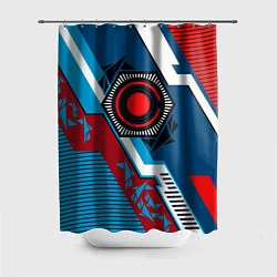 Шторка для душа Cyborg logo, цвет: 3D-принт