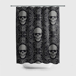 Шторка для ванной Skulls