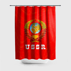 Шторка для душа USSR СССР, цвет: 3D-принт