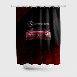 Шторка для душа Mercedes Benz AMG, цвет: 3D-принт