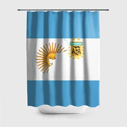 Шторка для душа Сборная Аргентины, цвет: 3D-принт