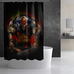 Шторка для душа Five Finger Death Punch Skull, цвет: 3D-принт — фото 2